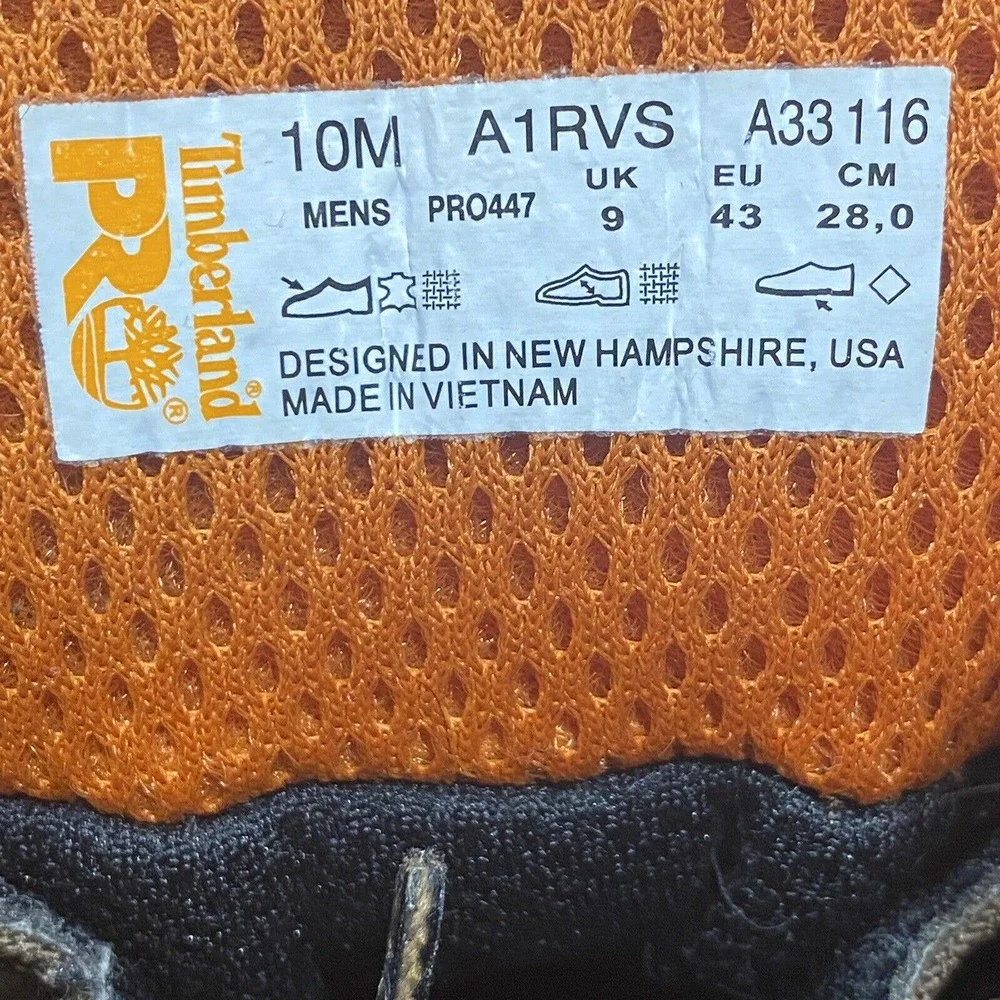 Timberland PRO Mens Hypercharge 6" Waterproof Composite Toe Boots Size 10 A1RVS - Picture 13 of 13